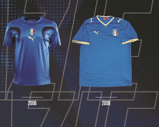 لباس ایتالیا 2006 و 2008