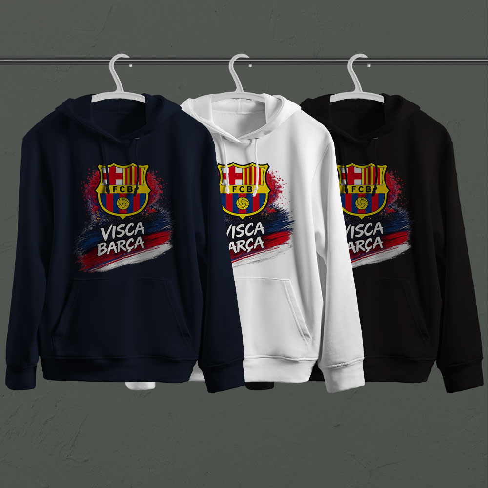 هواداری بارسلونا طرح 10 (تیشرت ، هودی ، دورس)(رنگبندی)