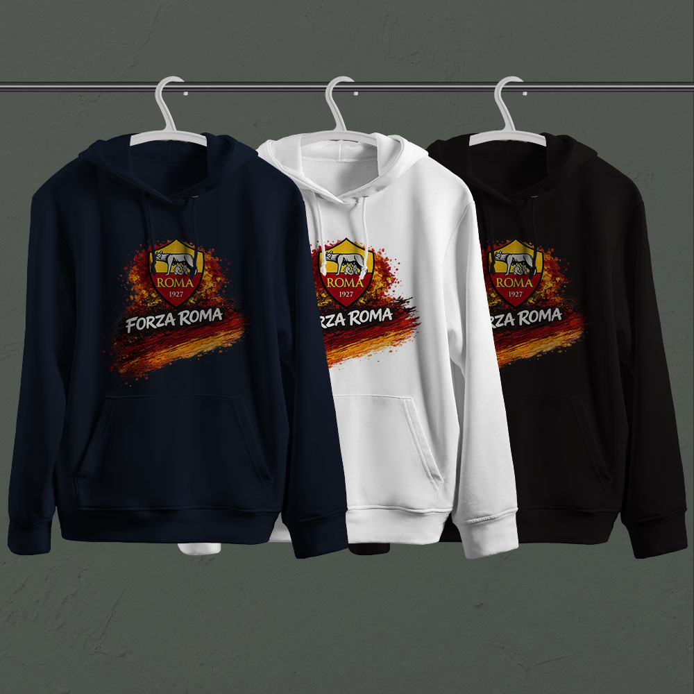 هواداری آ اس رم طرح 5 (تیشرت ، هودی ، دورس)(رنگبندی)