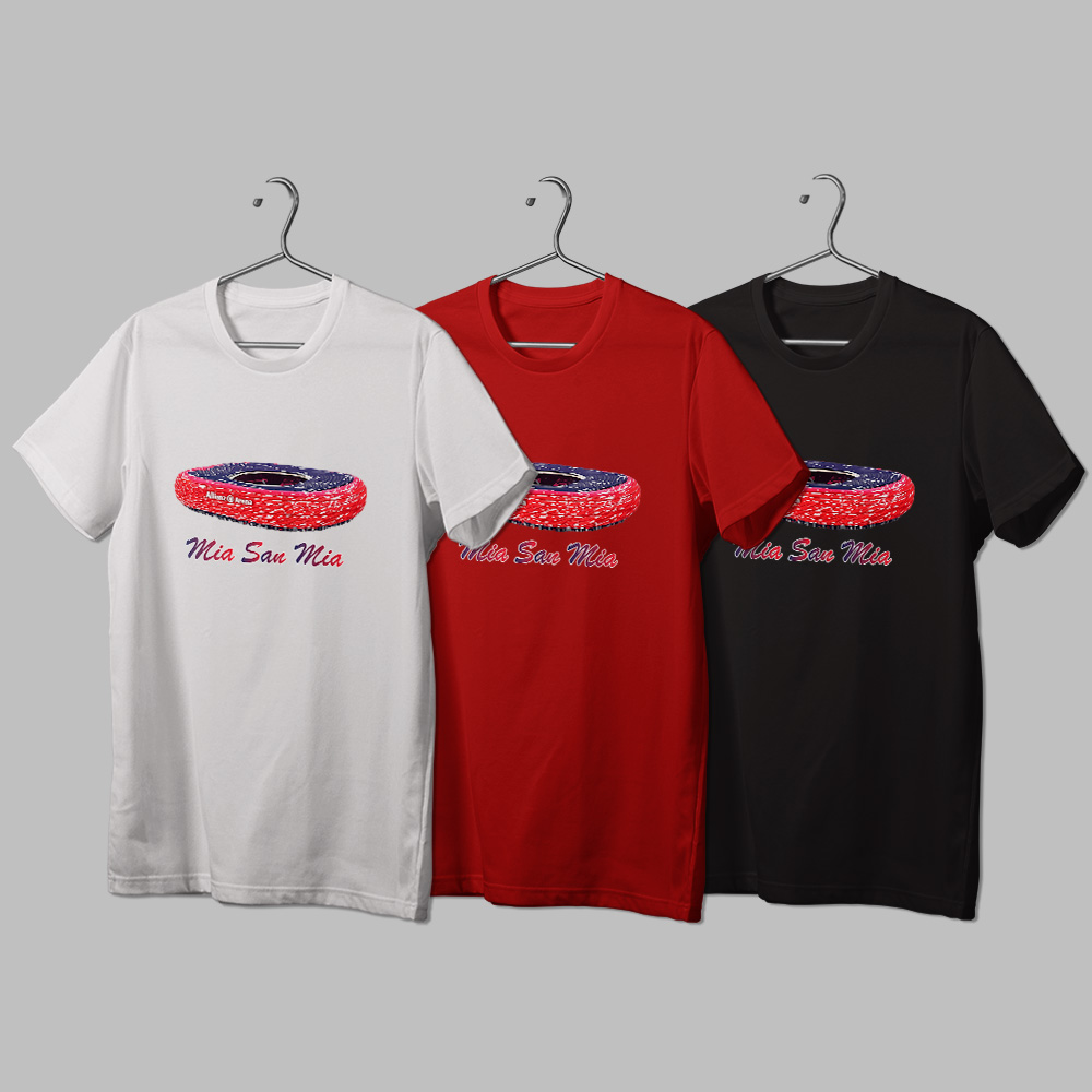 هواداری بایرن مونیخ طرح 7 - آلیانز آرنا (تیشرت ، هودی ، دورس)(رنگبندی)