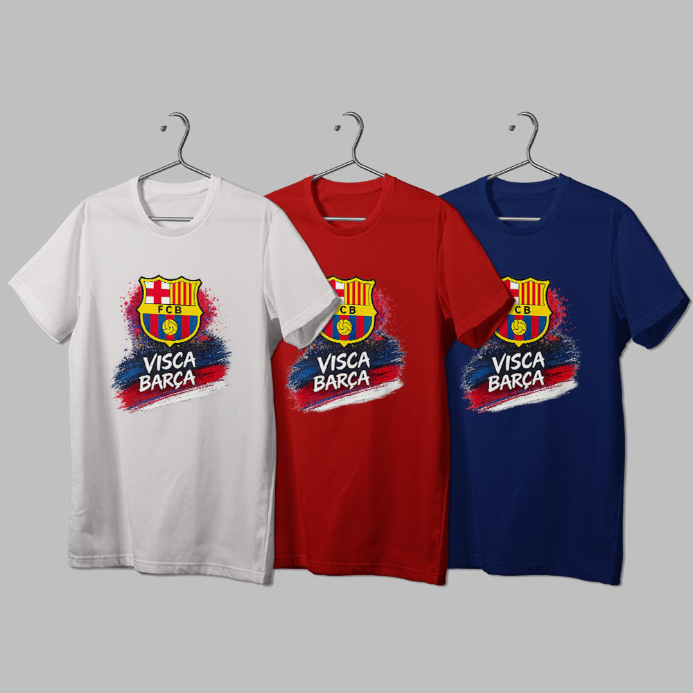 هواداری بارسلونا طرح 10 (تیشرت ، هودی ، دورس)(رنگبندی)