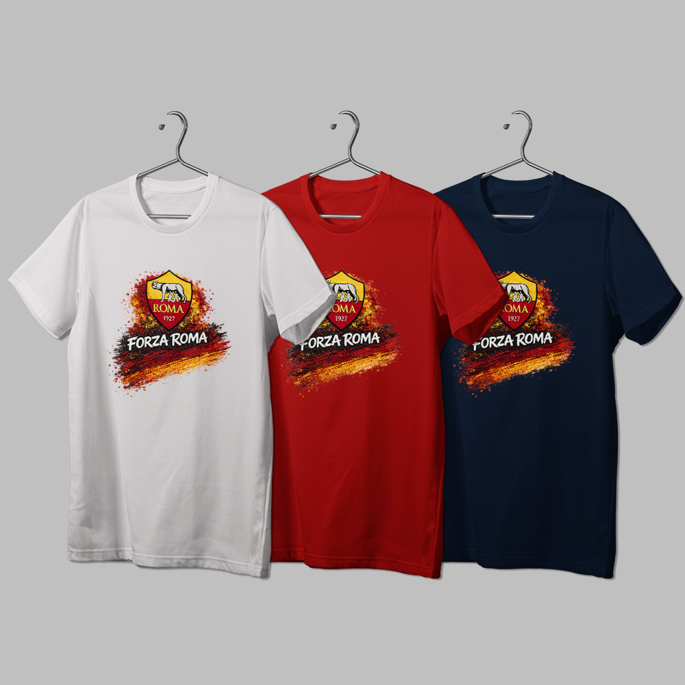 هواداری آ اس رم طرح 5 (تیشرت ، هودی ، دورس)(رنگبندی)