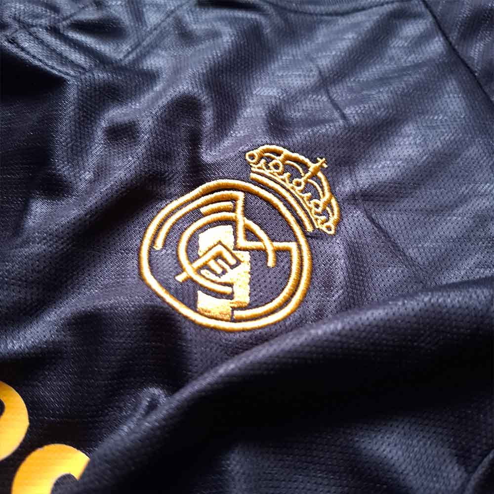 تیشرت آستین بلند مشکی رئال مادرید ورژن هوادار