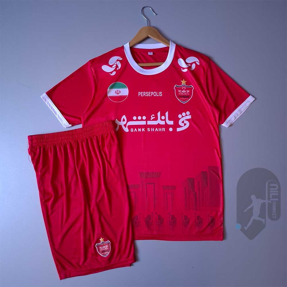 لباس اول پرسپولیس ( فصل 1404/405) به همراه شورت ورزشی