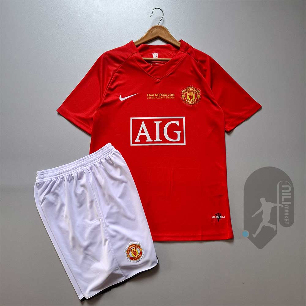 لباس اول کلاسیک منچستریونایتد فصل 2007/2008 به همراه شورت ورزشی