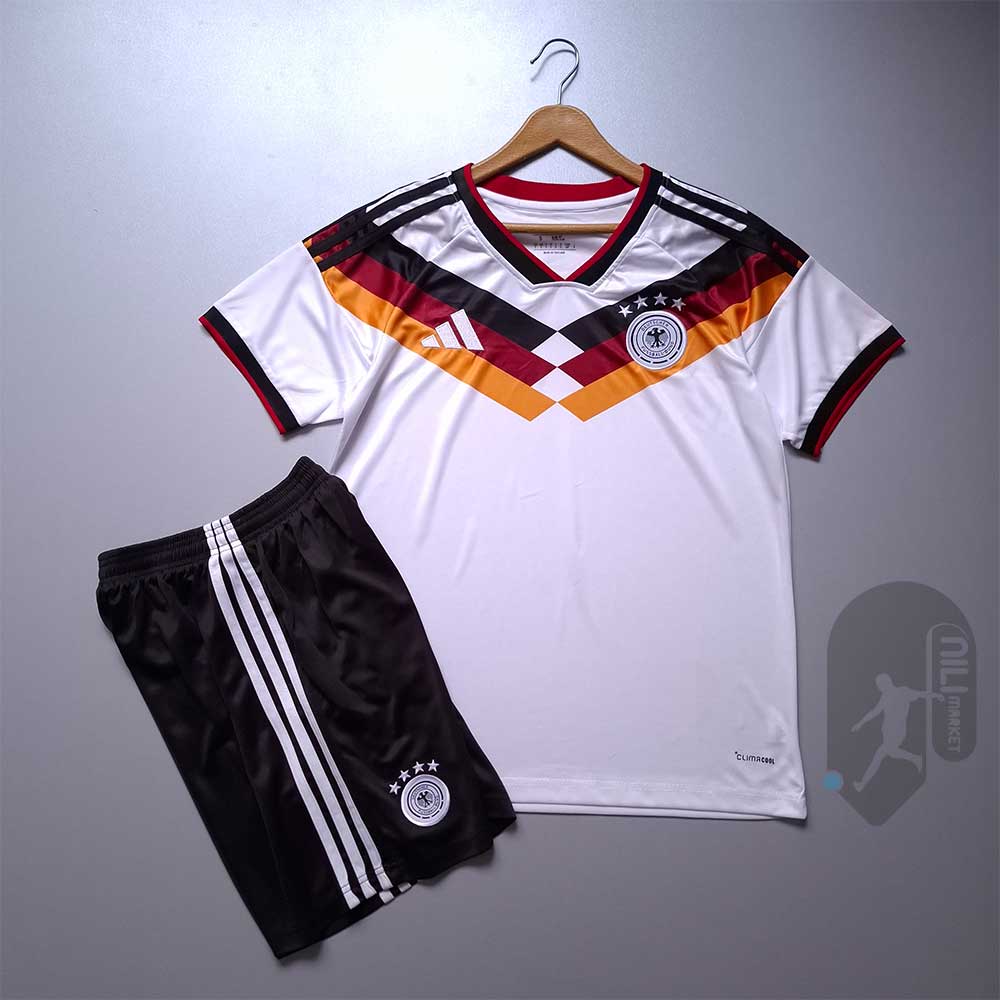لباس اول آلمان (ورژن هوادار - جام جهانی 2026) به همراه شورت ورزشی