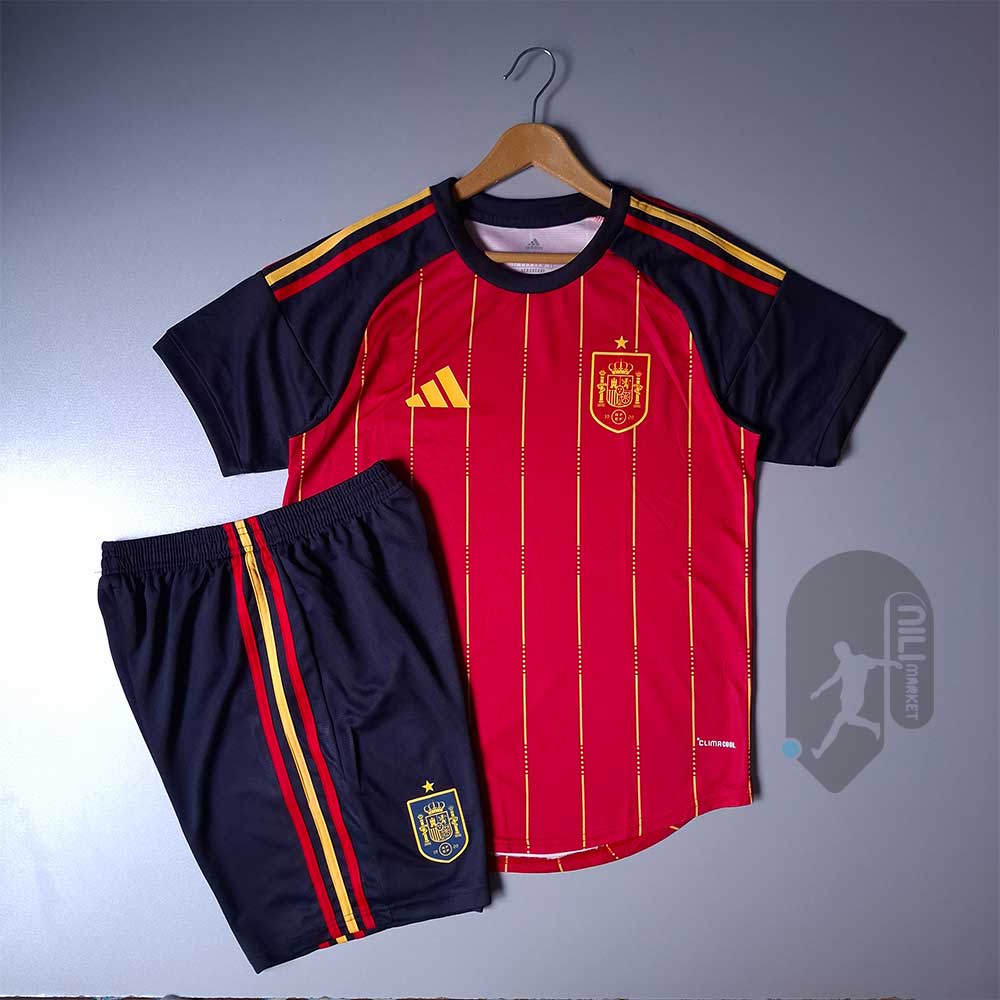 لباس اول اسپانیا (ورژن پلیر - جام جهانی 2026) به همراه شورت ورزشی