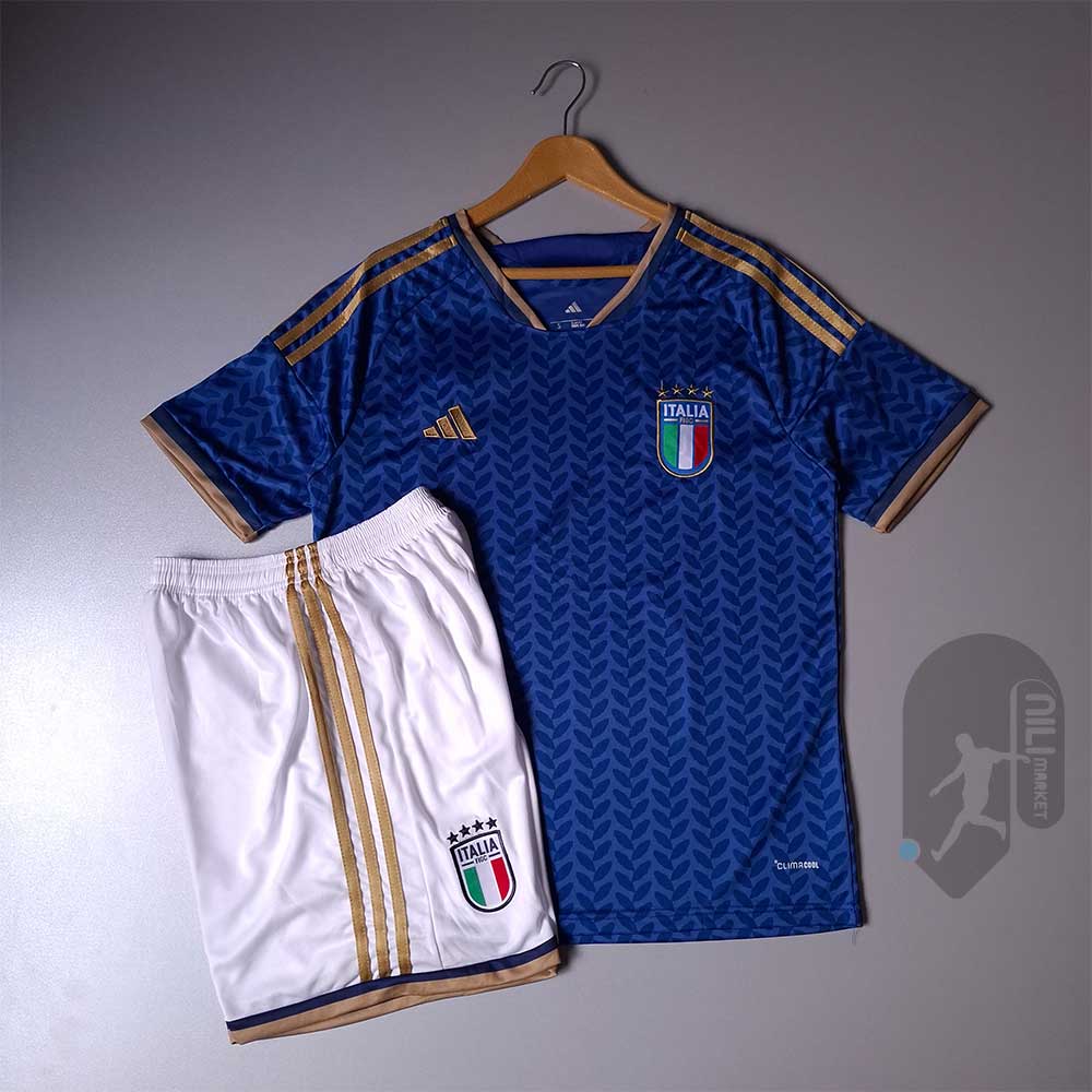 لباس اول جدید ایتالیا ( ورژن هوادار - جام جهانی 2026) به همراه شورت ورزشی
