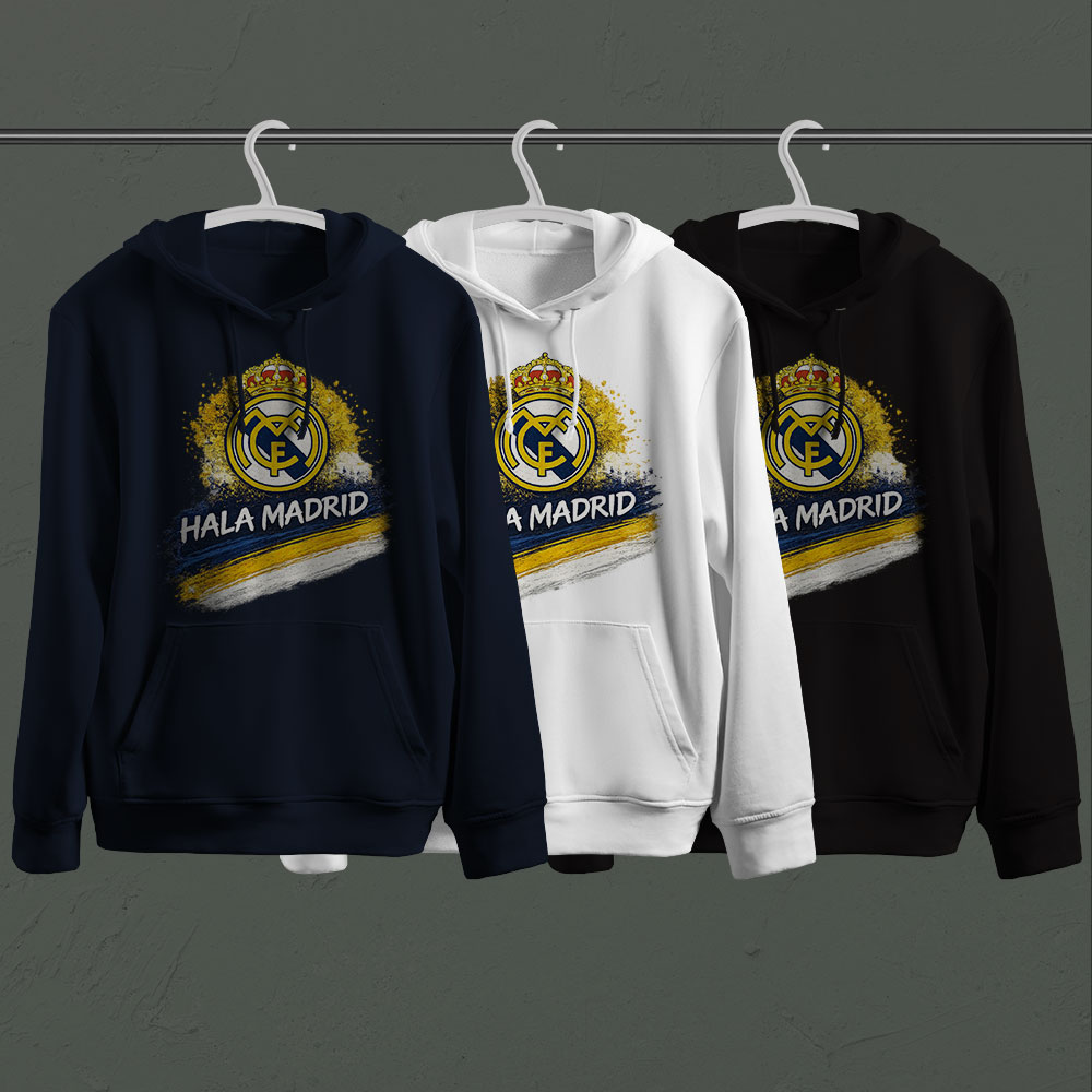 هواداری رئال مادرید طرح 11 (تیشرت ، هودی ، دورس)(رنگبندی)