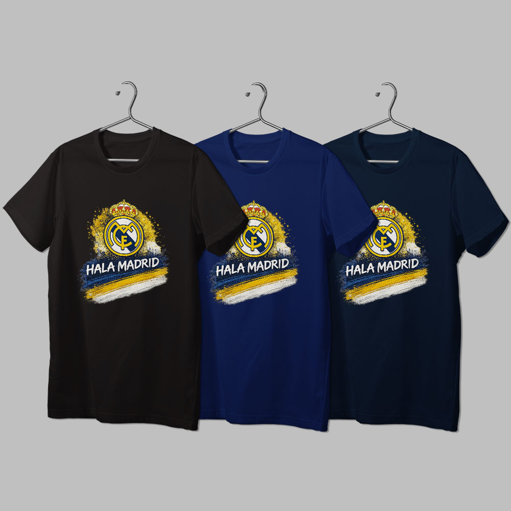 هواداری رئال مادرید طرح 11 (تیشرت ، هودی ، دورس)(رنگبندی)