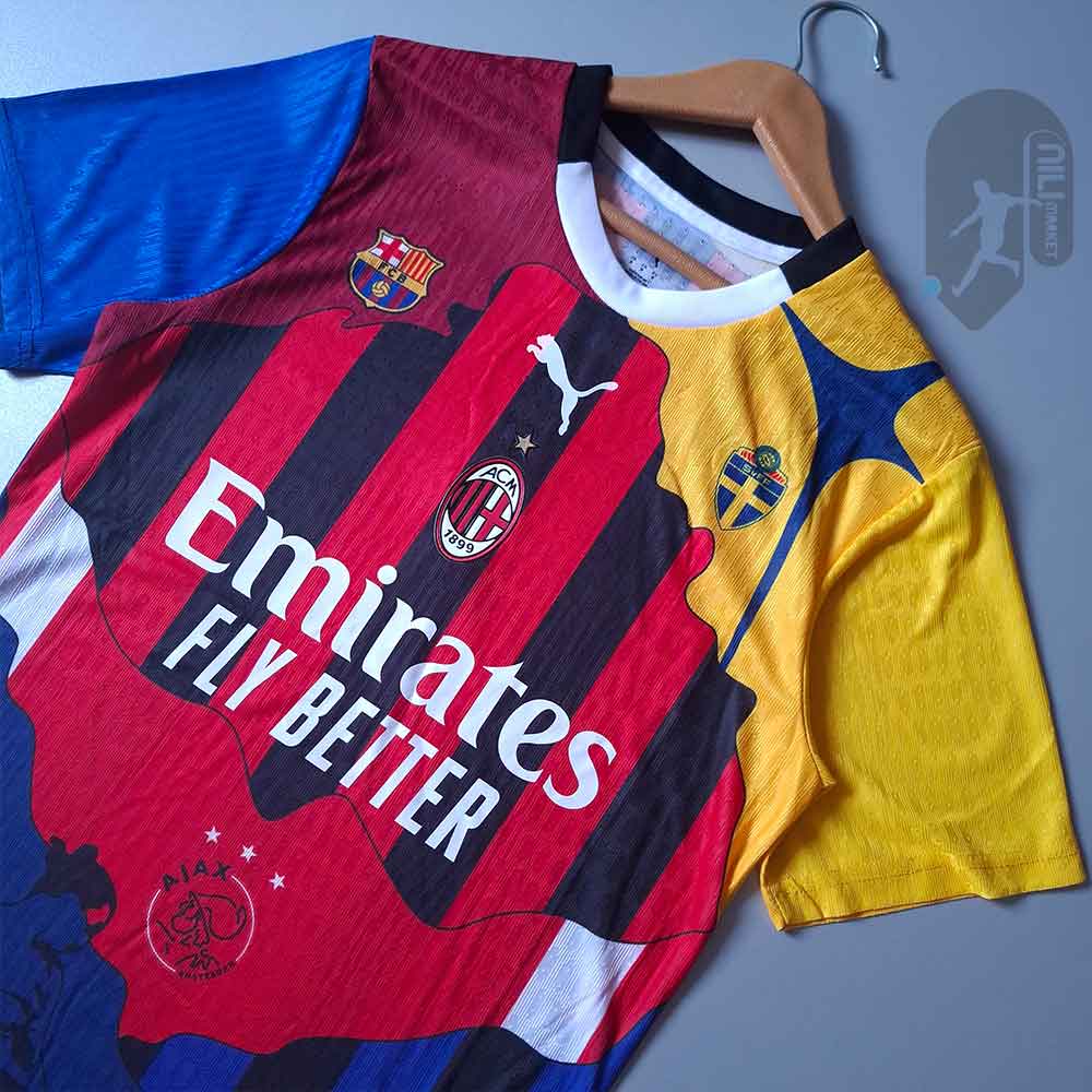 لباس منتخب زلاتان ابراهیموویچ – طراحی ترکیبی میلان، بارسلونا، آزاکس، اینتر، PSG و سوئد - ورژن پلیر