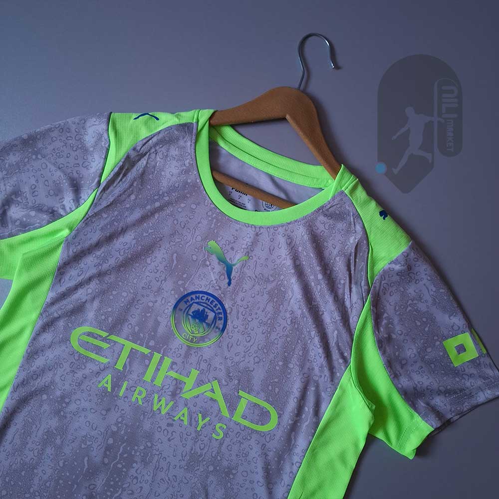 لباس سوم منچسترسیتی (ورژن هوادار -  فصل 2025/2026) به همراه شورت ورزشی
