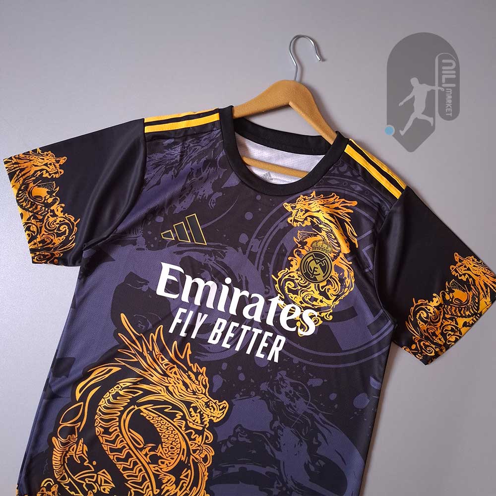 لباس کانسپت رئال مادرید (طرح دراگون - ورژن پلیر) به همراه شورت ورزشی