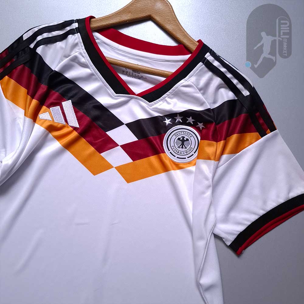 لباس اول آلمان (ورژن هوادار - جام جهانی 2026) به همراه شورت ورزشی