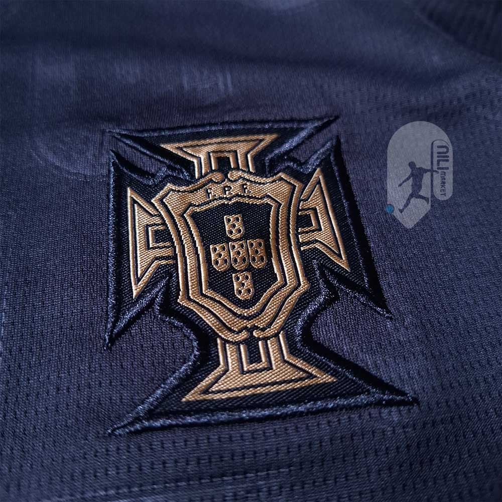 لباس بچگانه پرتغال طرح ویژه مشکی (سال 2025) همراه با شورت ورزشی