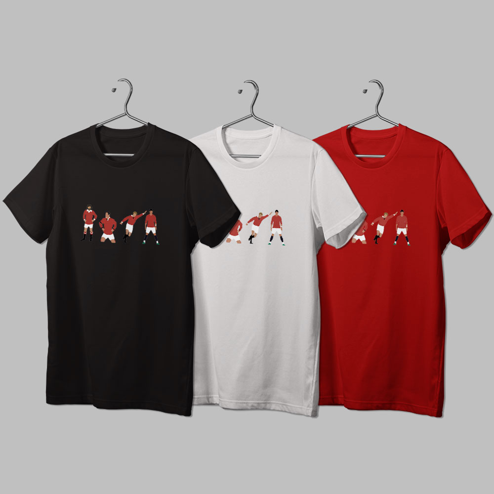 هواداری منچستریونایتد طرح 12 (تیشرت ، هودی ، دورس)(رنگبندی)