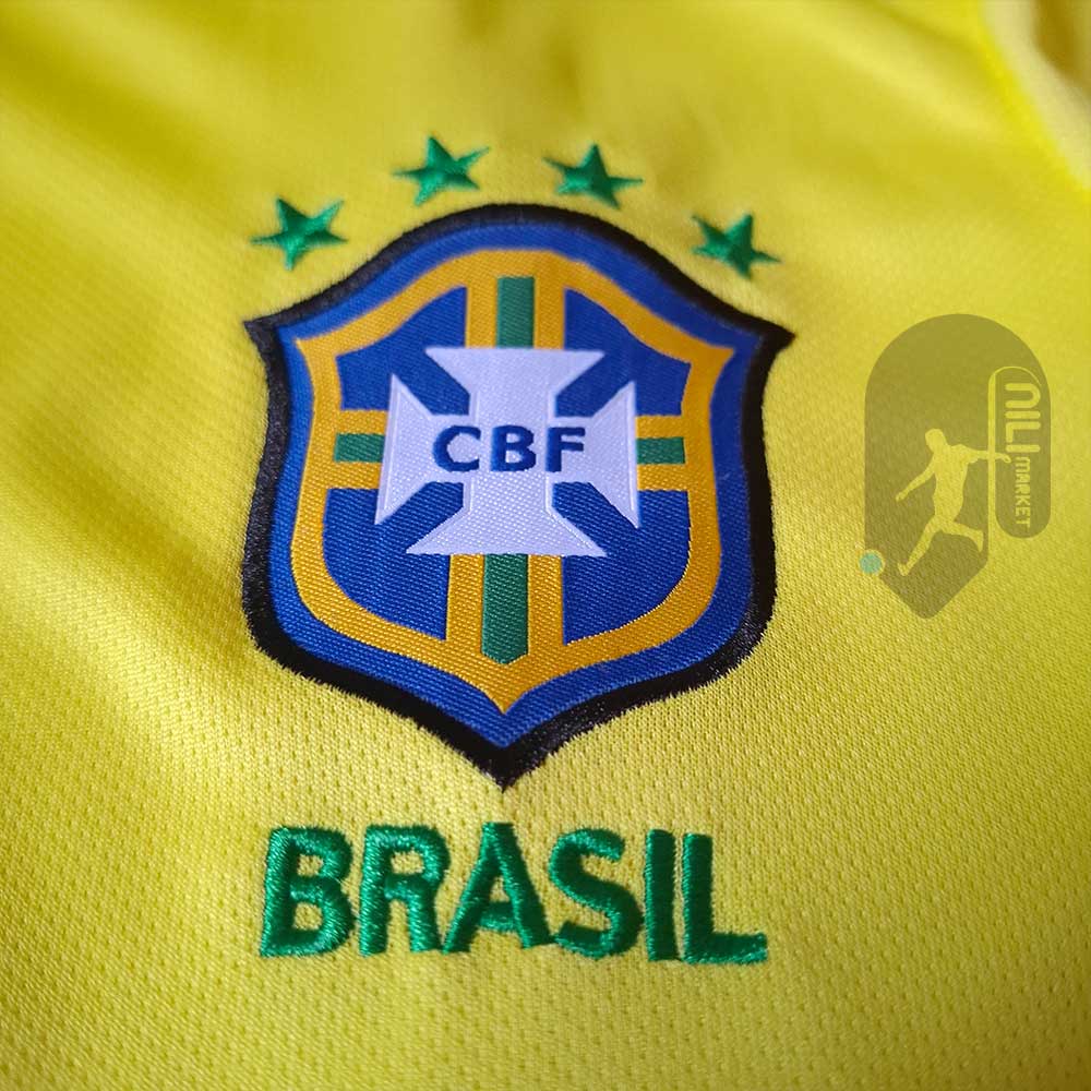 لباس کلاسیک بزریل (ورژن هوادار - سال 1998) به همراه شورت ورزشی