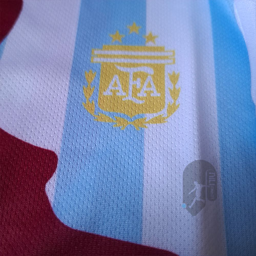 لباس منتخب بچگانه مسی – طراحی ترکیبی بارسا، آرژانتین، PSG و اینتر میامی + شورت