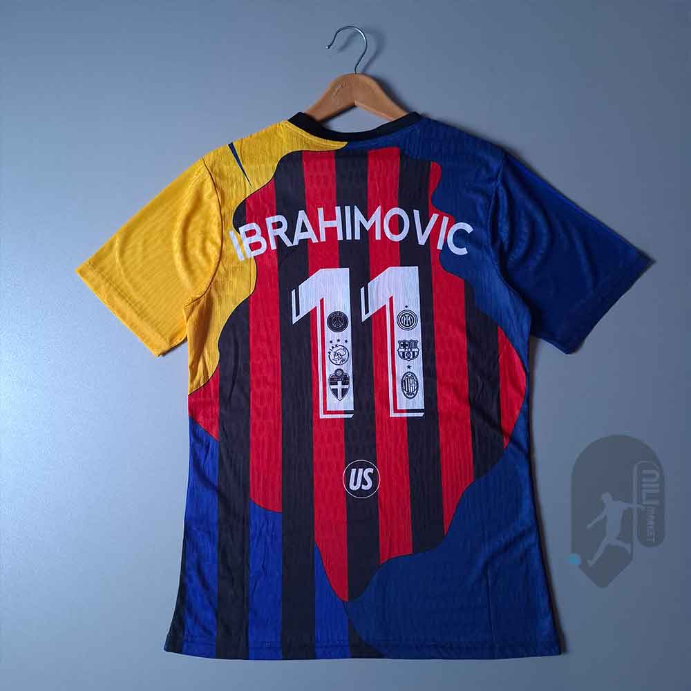 لباس منتخب زلاتان ابراهیموویچ – طراحی ترکیبی میلان، بارسلونا، آزاکس، اینتر، PSG و سوئد - ورژن پلیر