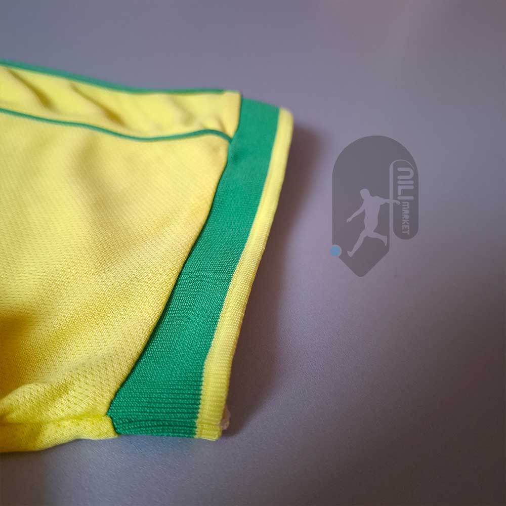 لباس کلاسیک بزریل (ورژن هوادار - سال 1998) به همراه شورت ورزشی