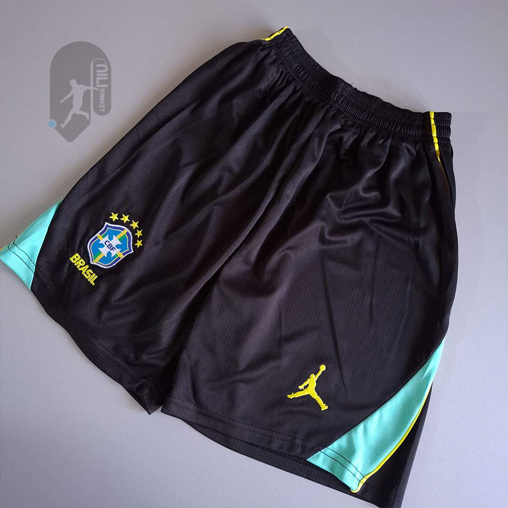 لباس دوم برزیل ( ورژن هوادار  -  جام جهانی 2026) به همراه شورت ورزشی