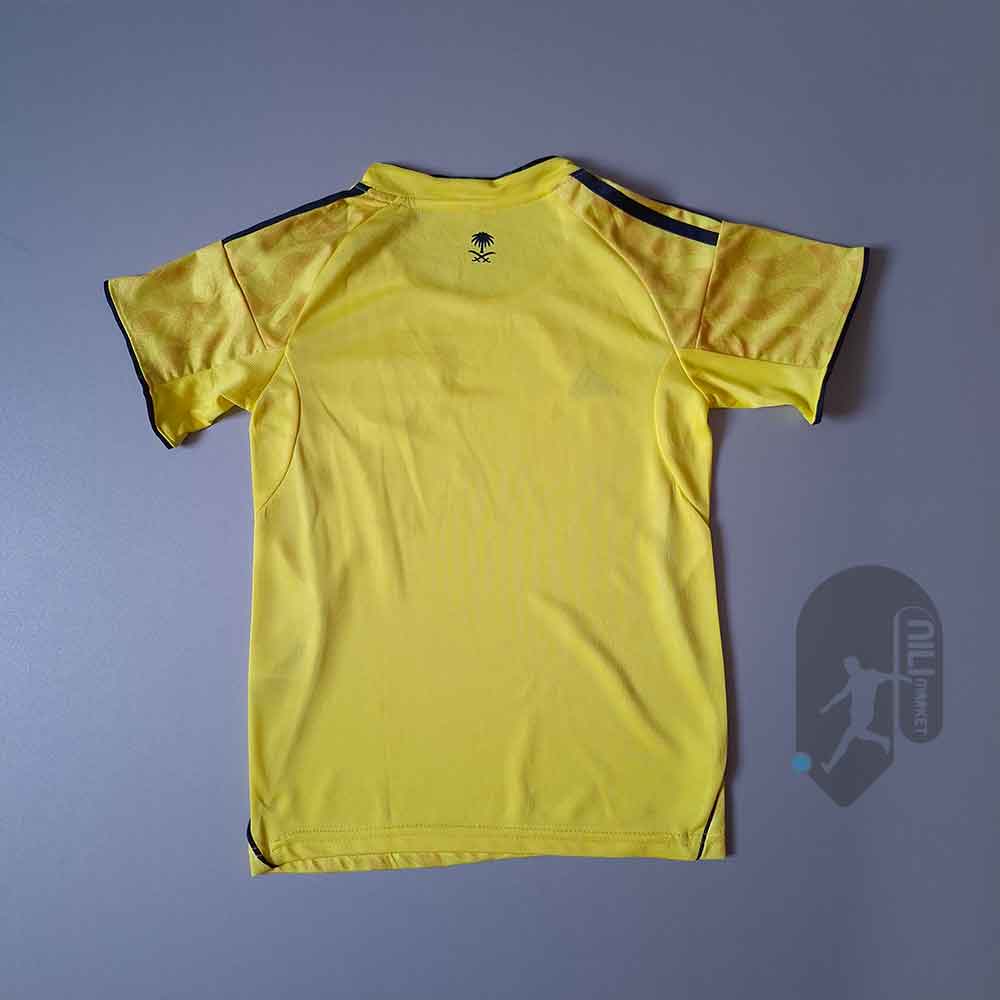 لباس اول النصر - بچگانه (ورژن هوادار  - فصل 2025/26) به همراه شورت ورزشی