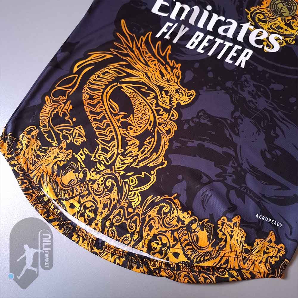 لباس کانسپت رئال مادرید (طرح دراگون - ورژن پلیر) به همراه شورت ورزشی