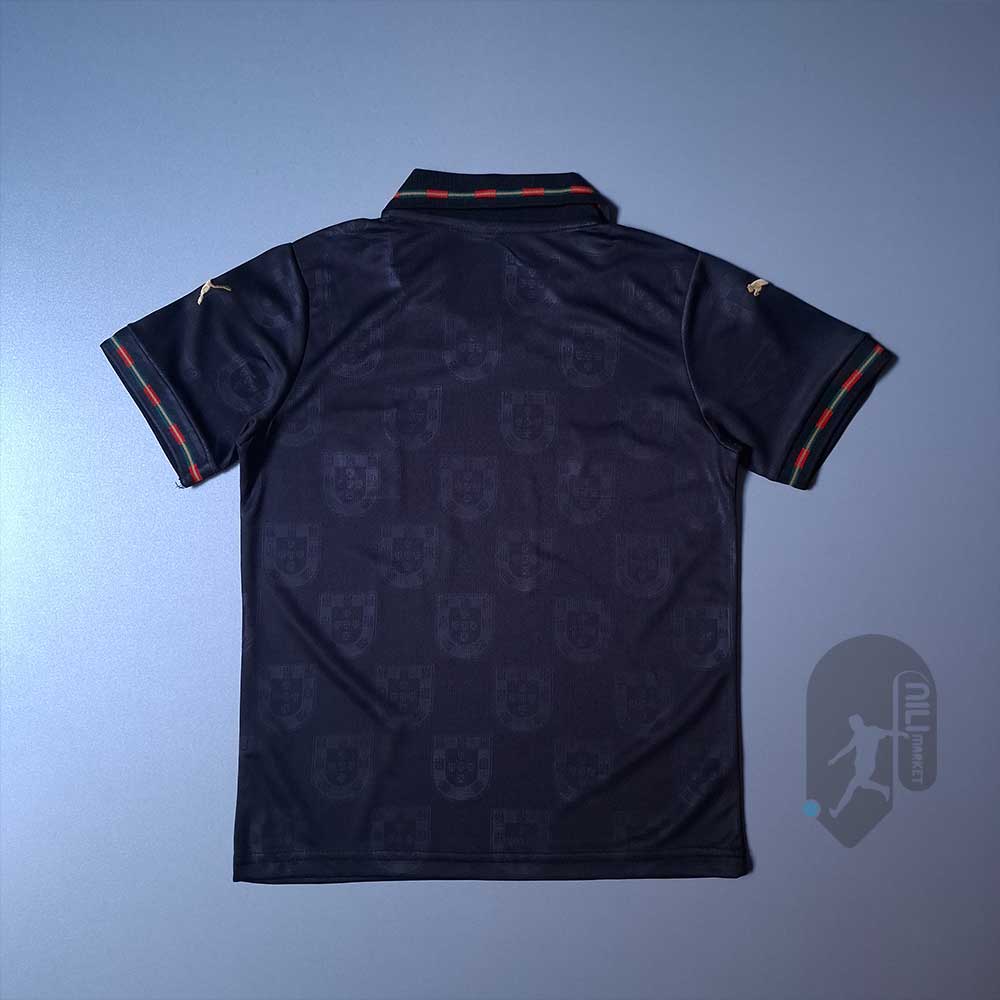 لباس بچگانه پرتغال طرح ویژه مشکی (سال 2025) همراه با شورت ورزشی