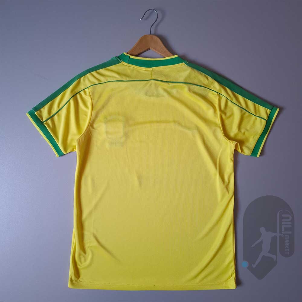 لباس کلاسیک بزریل (ورژن هوادار - سال 1998) به همراه شورت ورزشی