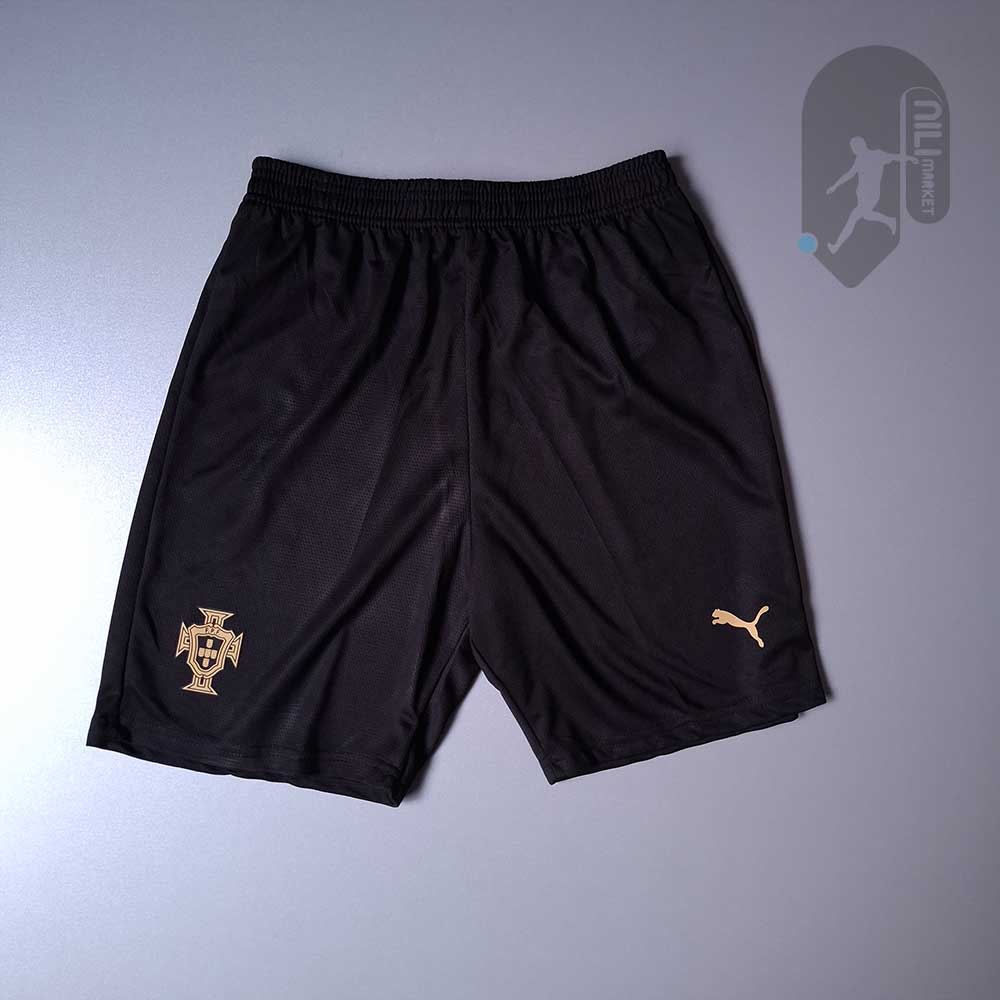 لباس پرتغال طرح ویژه مشکی ( ورژن پلیر - سال 2025) همراه با شورت ورزشی