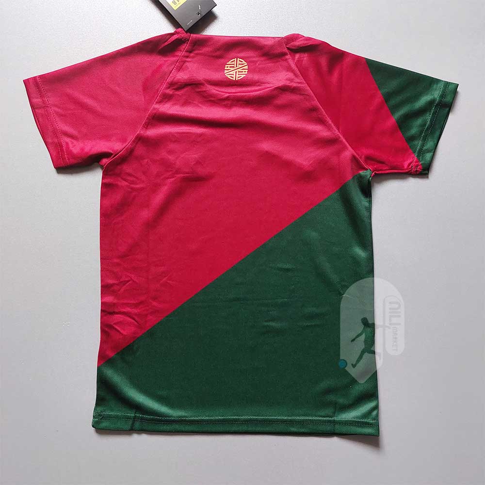 لباس اول پرتغال - بچگانه (کیفیت A - جام جهانی 2022) به همراه شورت ورزشی