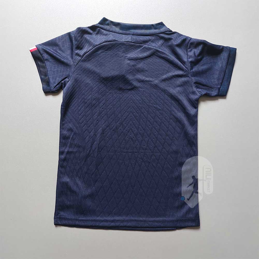 لباس اول فرانسه - بچگانه (کیفیت A - جام جهانی 2022) به همراه شورت ورزشی