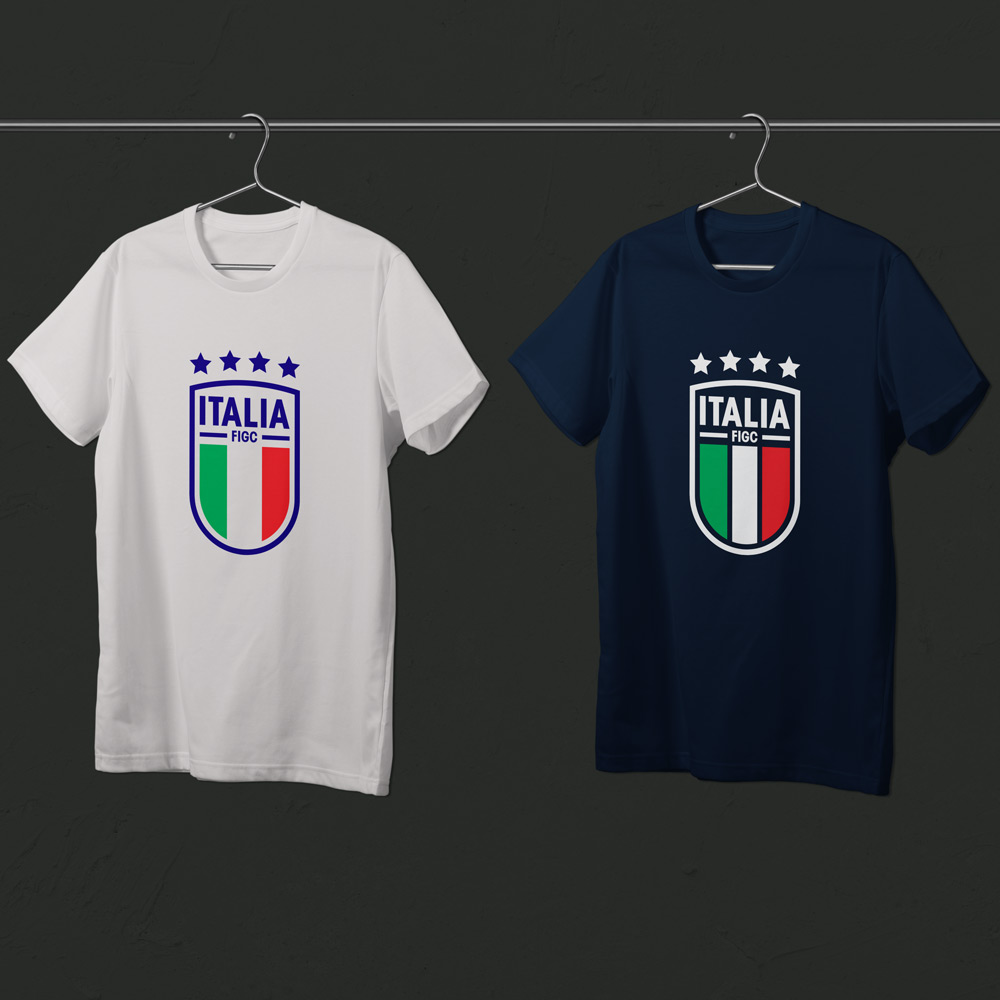 تیشرت هواداری ایتالیا (طرح 1 - در چهار رنگ)
