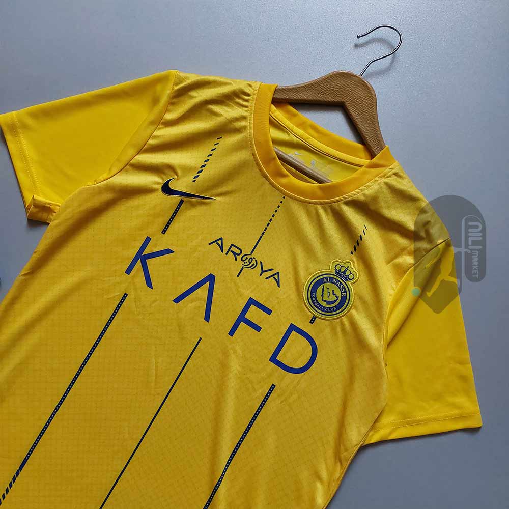 لباس اول النصر ( ورژن هوادار - فصل 2023/24) به همراه شورت ورزشی
