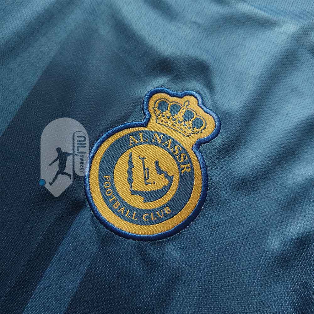 لباس دوم النصر (کیفیت A  -  ورژن هوادار - فصل 2023/24) به همراه شورت ورزشی