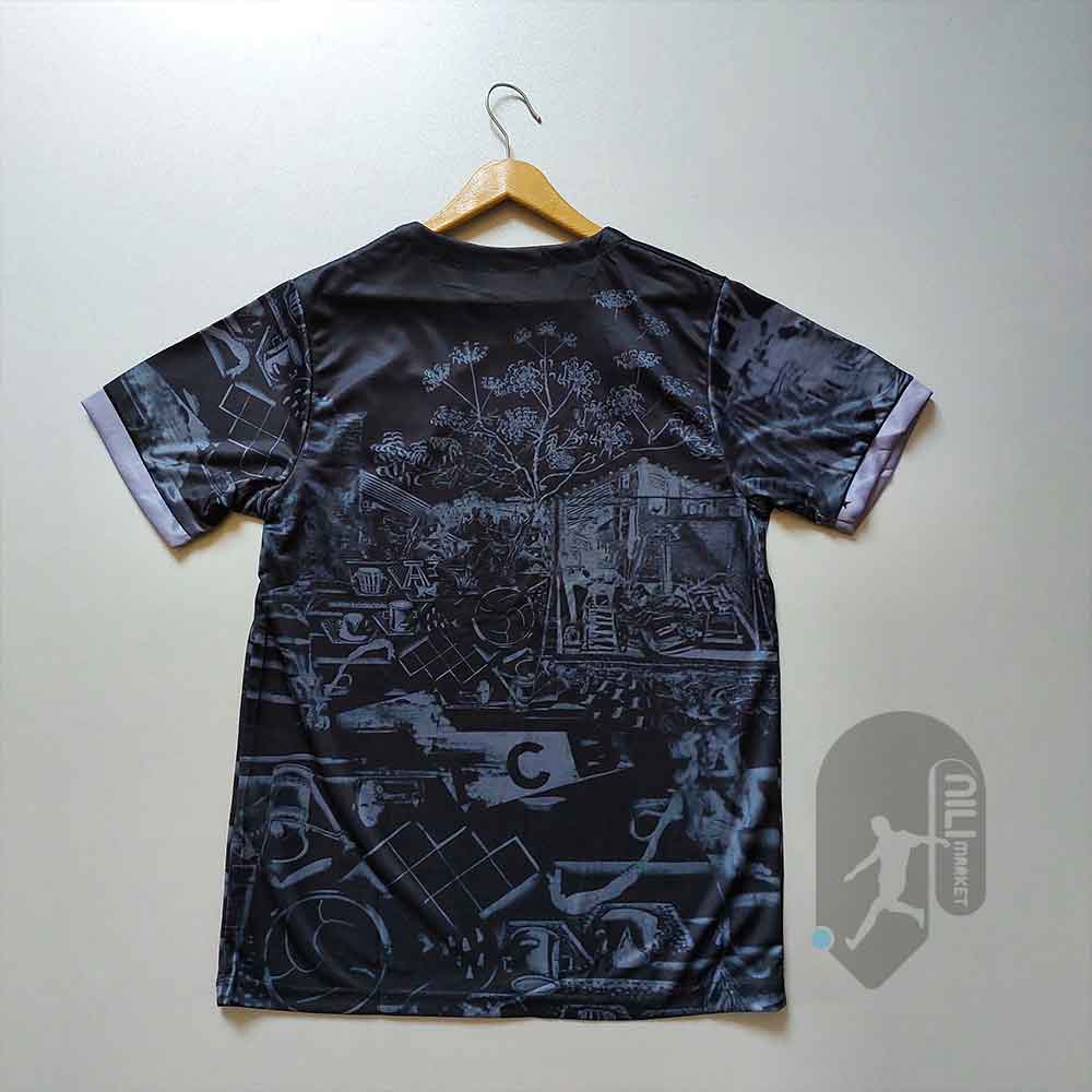 لباس کانسپت بارسلونا ( ورژن هوادار ) همراه با شورت ورزشی